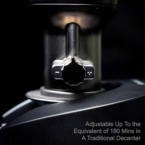 Image of World's First Adjustable Electric Wine Aerator | Gun-Metal Special Edition | Vinaera PRO (Professional Edition)