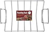 Picture of HIC Kitchen Roasting Pro V-Shaped Baking Rack, Chrome-Plated Steel, For Even Cooking And Juicy Results, 15.75 x 10.25 x 4-Inches