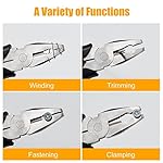 Lineman's Pliers Combination Pliers 6 Inch & 8 Inch Pliers with Wire Cutter， Heavy Duty Chrome Vanadium Steel Construction Professional Handle - Image 5