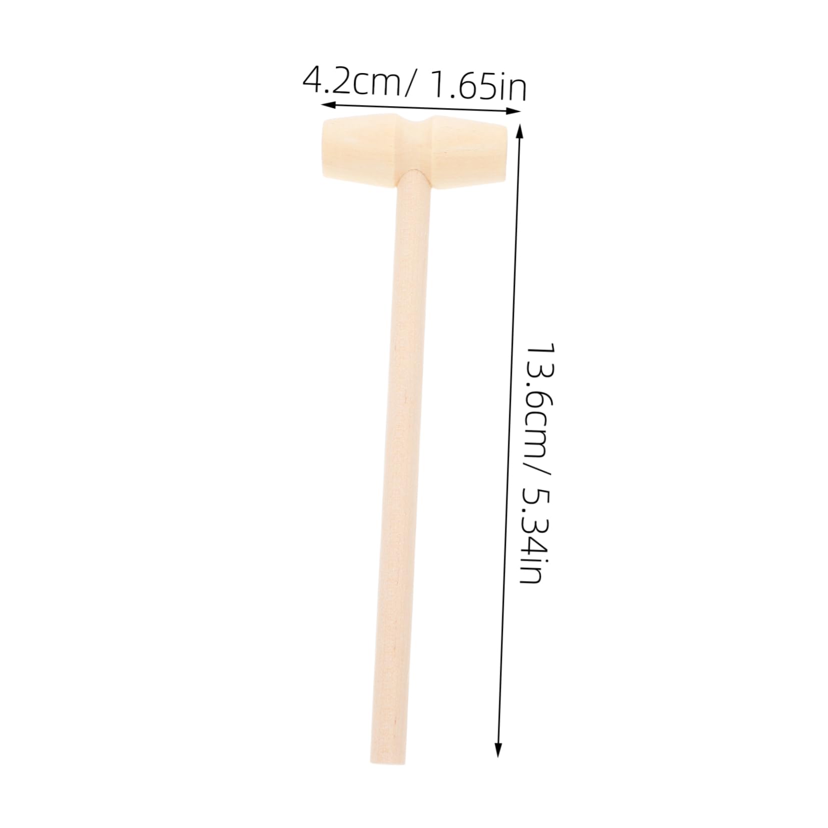 BCOATH Mini Wooden Hammer Mallet Toy Set for Boys and Girls 5pcs Toy Hammers Chisel Present for Boys Girls