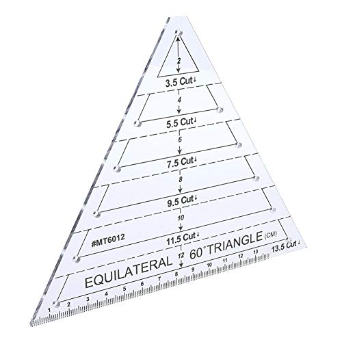 60 Grad gleichseitiges Dreieck Quilten Lineal Transparenz Original Nähen Patchwork Lineal