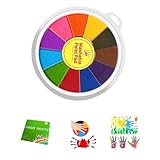 Funny Finger Painting Kit and Book, Washable Kids Paint Set, DIY Drawing Crafts Mud Painting Paper Kits, Children's Finger Drawing Toys for Kids 4+ Years (25 Colors)