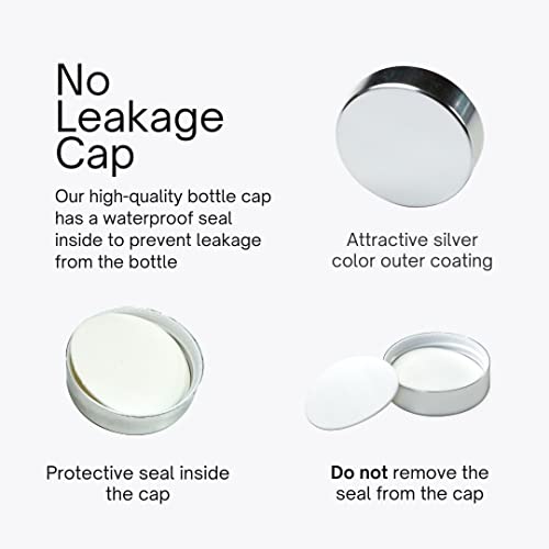 Image of Glass Water Bottle 750 ml with Screw Cap (Pack of 4) - BPA Free, Soda-Lime Glass Material