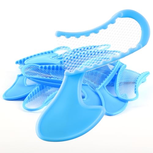 JMU 50 Pcs Posterior Bite Registration Trays, Blue Disposable Dental Impression Trays for Teeth Mode
