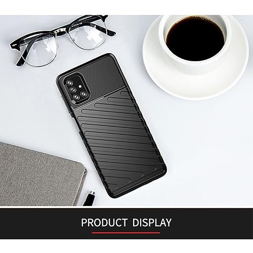 Image of Shockproof Back Cover Case for Samsung Galaxy M51 4G | 360 Degree Protection | Protective Design | Anti-Scratch Tough Slim TPU Case for Samsung Galaxy M51 4G (Black)