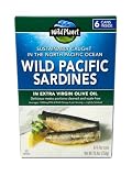 Wild Planet Wild Pacific Sardines in Extra Virgin Olive Oil, 4.4 Ounce (6 Count)
