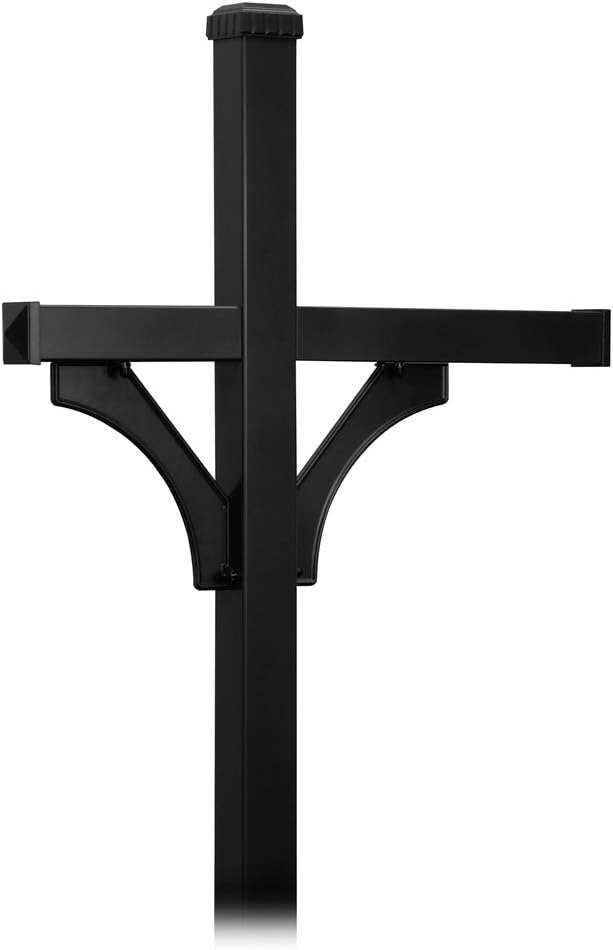Salsbury Industries 4878BLK Arm Kit Replacement for Deluxe Post for 2 Mailboxes, Black