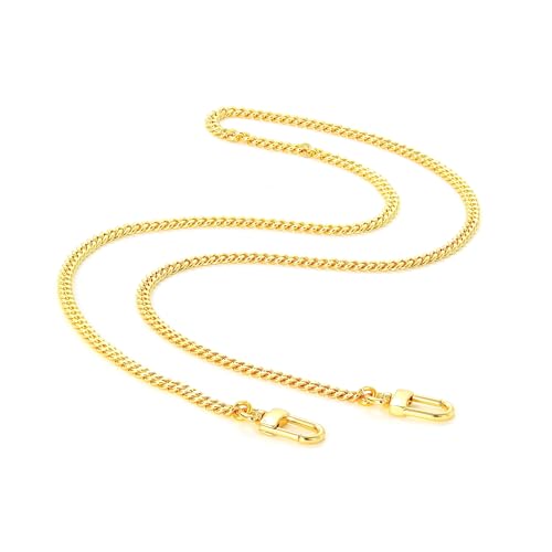 Image of jiesinlov Purse Chain Strap for Handbag Gold Chains Shoulder Bag Strap Replacement,with Metal Buckles (A 23.6in)