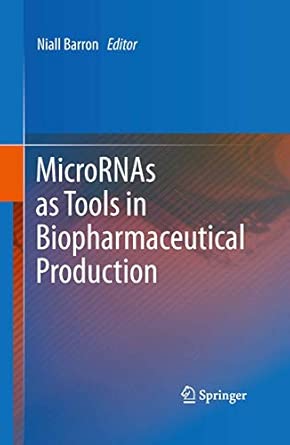 MicroRNAs as Tools in Biopharmaceutical Production 2012th Edition book cover