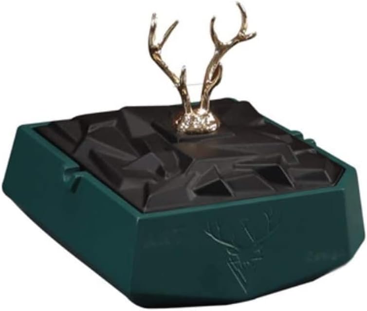 Ashtray Ashtray for Smokers Resin Ashtray Personality Smoking Ash Tray Multifunctional Portable Ash Tray with Lid for Home