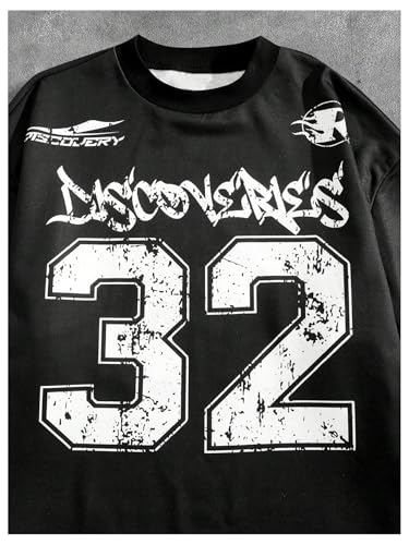 Men's Number Graphic Long Sleeve Shirts Y2K Round Neck 2 in 1 T-Shirts Top3