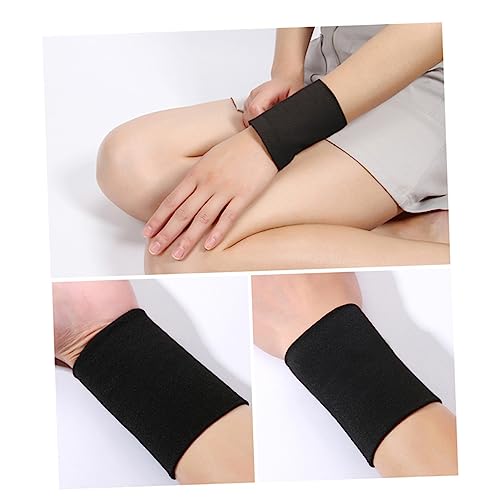 GOOHOCHY 2 Pack Medical Wrist Bracer Support Breathable Injury Protector Wrist Guards Wrap Bracers Elastic for Golf Tennis Basketball Yoga Size Xl Beige