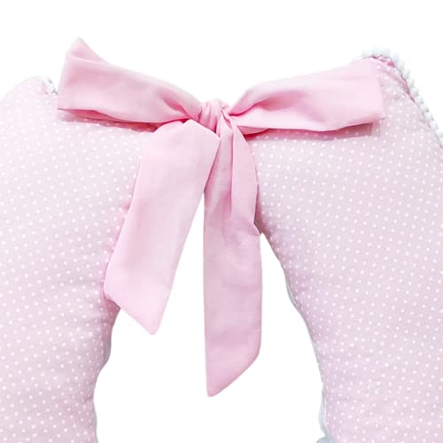 Capa De Almofada Para Amamentação Bebê Poazinho Rosa