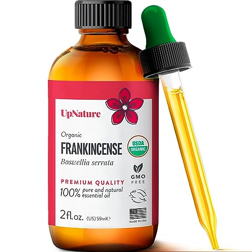 Usda Certified Organic Frankincense Essential Oil 2Oz – 100% Natural & Pure Frankincense Oil, Healthy Skin, Body & Nails- Therapeutic Grade, Undiluted, Premium Aromatherapy Oil With Dropper #TOP15