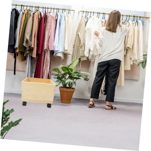 Coffre de rangement multi-usages mobile pour vêtements et jouets - 8