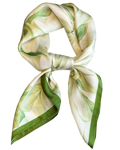 Saiusloa Neck Scarf For Womens Silky Head Scarves Hair Bandanas Square Scarf Fashion Accessories lightweight 27.5 * 27.5inch-37