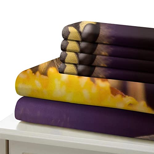 Housse de couette abeille 3D 200x200 cm avec 2 taies d'oreiller - 6