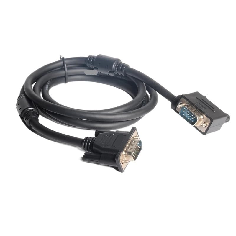 Monitor VGA 90° prawy lewy w górę w dół kąt męski na prosty męski kabel adaptera, typ gęsia szyja, kątowy kabel monitora VGA (góra, 1,5 m)