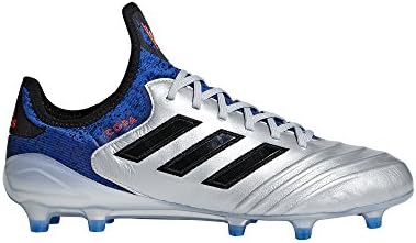 adidas Copa 18.1 FG Cleat - Men's Soccer 12.5 Silver Metallic/Black/Blue