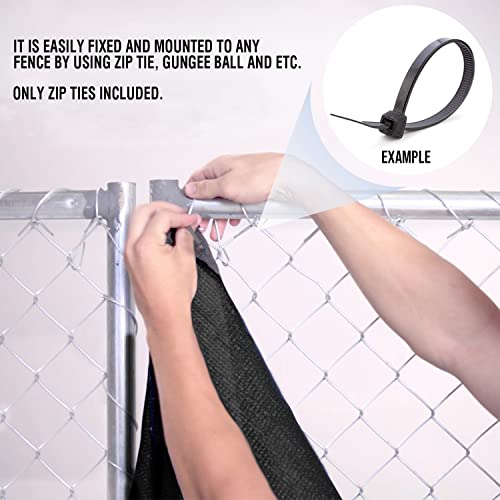 E&K Sunrise 6' X 50' Privacy Fence Screen With Grommets, Outdoor Windscreen Fence Covering Privacy Screen Uv Blockage For Backyard Garden Patio, Zip Ties Included (Brown) #TOP4