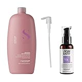 Alfaparf Milano At Home Blonde Hair Color Toning Kit - Semi Di Lino Moisture Sulfate Free Low Shampoo for Dry Hair - Pigments Hair Dye Color Revitalization and Maintenance - Includes Convenient Pump