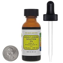 Lugols Iodine / 2% Solution / 1 Oz in an Amber Glass Bottle/Free Dropper