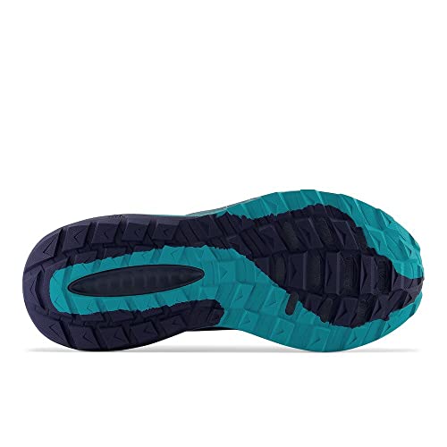 New Balance New Balance Women's DynaSoft Nitrel V5 GTX Trail Running Shoe, Natural Indigo/Electric Teal/Bleached Lime Glo, 5 Wide US