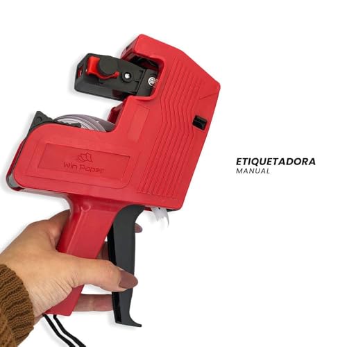 Etiquetadora Rotuladora Manual De Preços 8 Dígitos + Refil mais Etiquetas Fácil Manuseio Portátil De