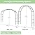 RUBFAC Metal Garden Arch, Wedding & Event Decoration, Garden Trellis for Climbing Plants, Assemble Freely 2 Sizes for Various Climbing Plant Roses Vines Bridal Party Decoration, Army Green, 1 Pack