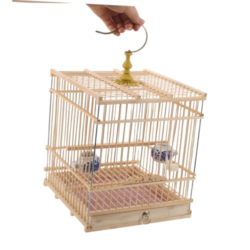Cage à oiseaux rectangulaire pour sublimer votre salon en beige - 5