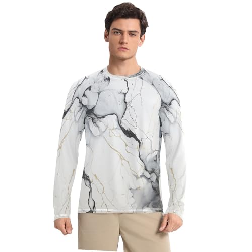 T-Shirt Homme de Pêche et Running Rash Guard Manches Longues Outdoor