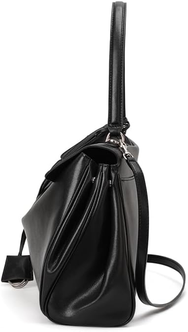 AIDRANI Genuine leather cowhide women's shoulder bag with detachable shoulder strap, flap buckle and underarm handbag purse - Image 7