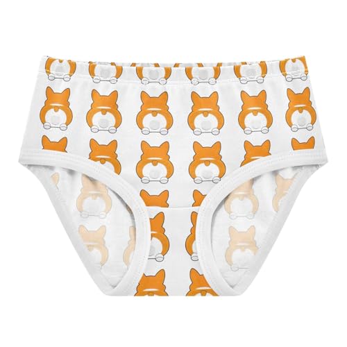 Joisal Cartoon Toddler Underwear Floral 2t Cotton Panties for Girl Cute Cartoon Dogs Kids Undies Briefs