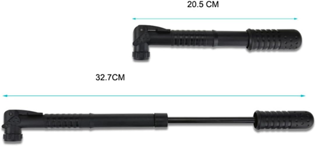 Mini Portable Bike Pump Tire Inflator with Air Needle, High Pressure Compact Frame-Mounted Air Pump for Bicycle Tires, Cycling Accessories for Road and Mountain Bike Riding
