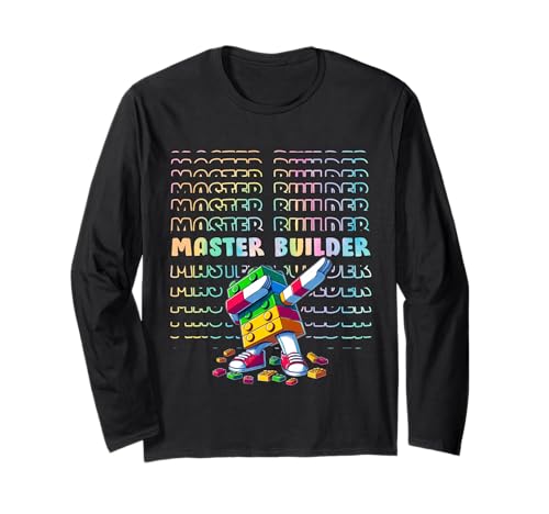 Cool Colorful Master Builder Dabbing Blocks Bricks Builder ����T�V���c