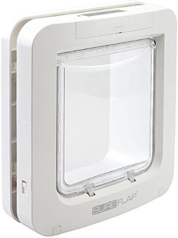 Battery-Powered Microchip Pet Door (Large) - Stores Up to 32 Different Microchip Numbers - Can Be Programmed To Lock/Unlock at Specified Times Suitable for Large Cat Breeds/Small Dogs