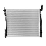 DNA Motoring CU13200 1-Row Aluminum Core Radiator Engine Cooling Compatible with 11-20 Dodge Durango / 11-21 Jeep Grand Cherokee, 52014529AB 55038001AF, OEM-RA-13200