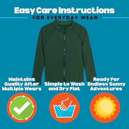 Image of SwimZip UPF 50+ Long Sleeve Rash Guard for Boys' and Girls' - Baby, Toddler, Kids