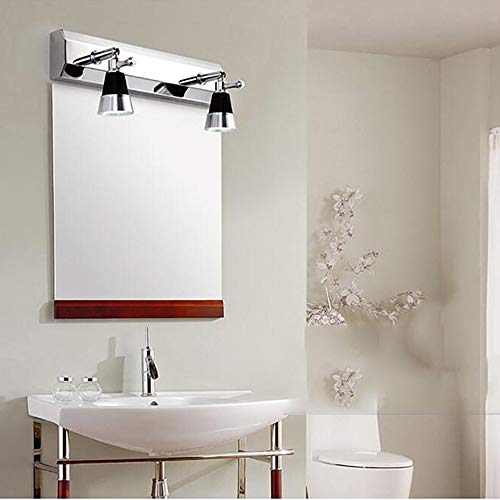 Luminaire de salle de bain LED en acier inoxydable au design minimaliste moderne