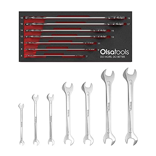 Professional-Grade 7pc Metric Wrench Set
