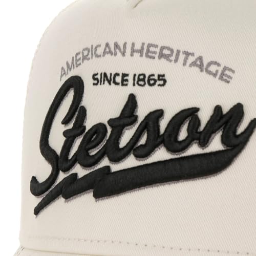 Image of Stetson American Heritage Trucker Cap Men Breathable Mesh Snapback Summer Winter
