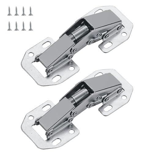 Musiook - Cupboard Hinges, Cupboard Door Hinges, Soft Close Hinge for Kitchen Cupboards, 2Pcs 90 Degree Soft Close Cabinet Hinge with Screws, Wardrobe Doors - -28%