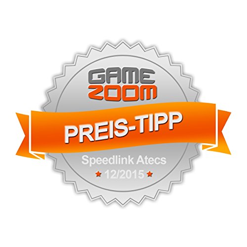 ATECS Soft Gaming Mousepad - Size M - Tappetino per Mouse da Gioco (38x30x0.3cm), Adatto per tutti i mouse con sensore ottico o laser) nero - Mousepad - Immagine 5