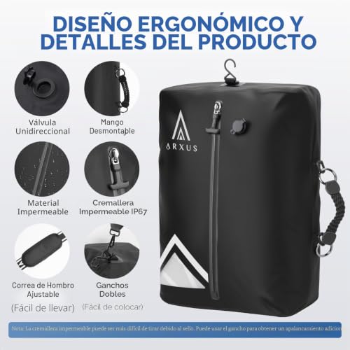 Cubos de compresión impermeables IP67 Arxus para organizar ropa sin espacio 4