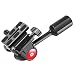 Neewer Single Handle Tripod Ball Head Three-Dimensional 360 Degree Rotation, with 1/4-3/8 Inches Screw for Tripod Monopod Camera Bracket Light Stand, Max Load 22 Pounds/10 Kilograms(Red+Black)