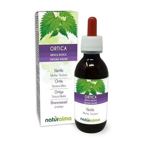 Ortica (Urtica dioica) foglie e radici Tintura Madre analcoolica Naturalma - Estratto liquido gocce 120 ml - Integratore alimentare - Vegano