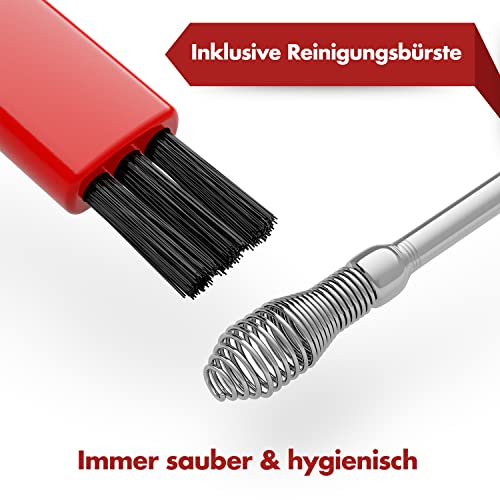 NEUMANN® Wiederverwendbares Ohrenreinigungs-Set - rostfreier Edelstahl - Handliche Aufbewahrungsbox (Schlinge, Spirale & Löffelform) Premium Ohrenschmalz-Entferner für Erwachsene [Silber Edelstahl]