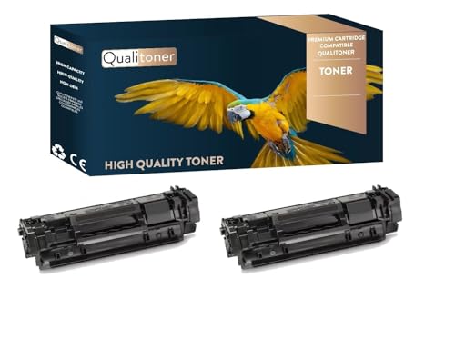 Toner W1390X HP compatible noir lot de 2 cartouches haute capacite LaserJet Pro 3001 3002