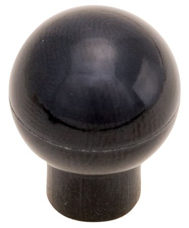 1 23/32 dia., 1/2-13 x 7/8 Molded., Black Phenolic Plastic Ball Knob w/Shank (1 Each)