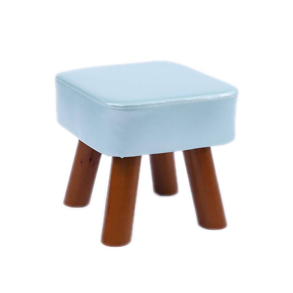 Shoe bench tabouret bleu et petit repose-pieds multifonction maison